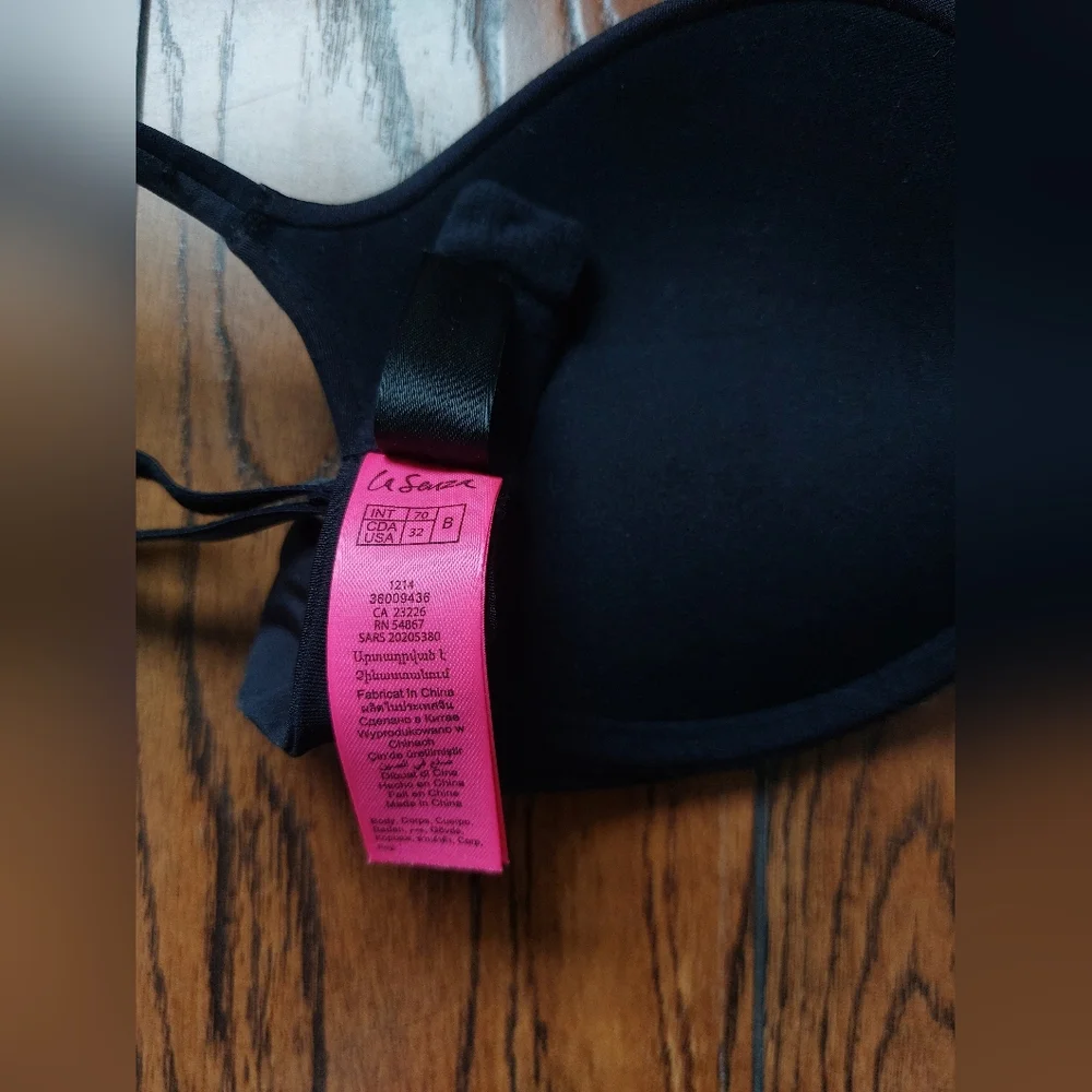 32B La Senza Bra Black Push-Up - Picture 3 of 4